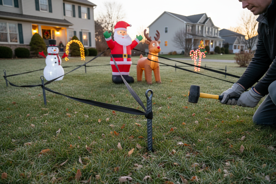 7 Common Mistakes When Securing Outdoor Decorations - rebarstakes