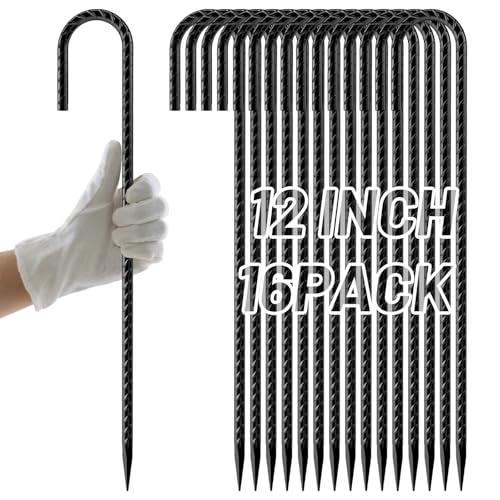rebar tent pegs AAGUT J-Hook Rebar Stakes 12