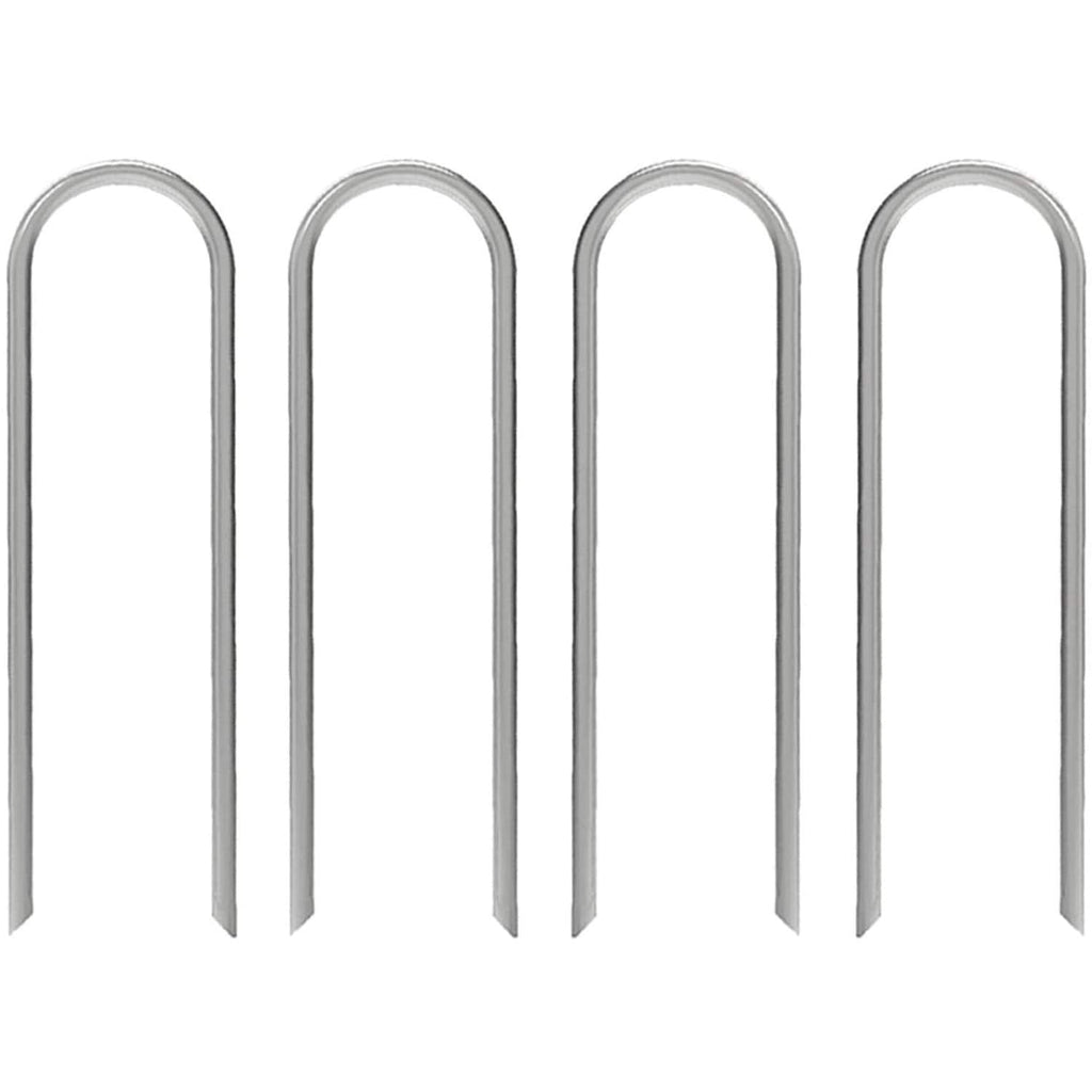 AAGUT 12-Inch Round Top Galvanized Garden Stake for Drip Irrigation