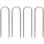 AAGUT 12-Inch Round Top Galvanized Garden Stake for Drip Irrigation