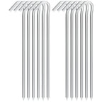 Bulk pack of 60 heavy duty 9-inch ground stakes for canopies and tarps, suitable for commercial or event use