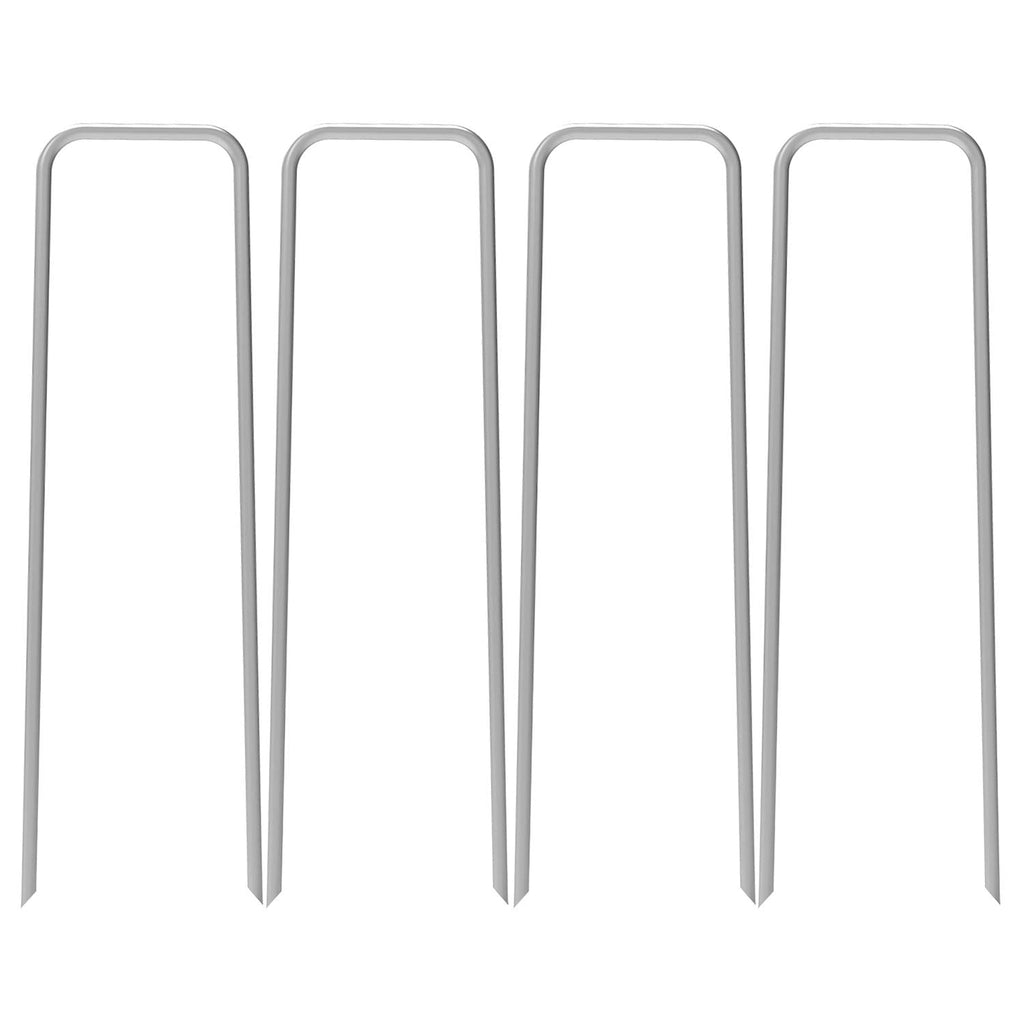 AAGUT 12-Inch 8-Gauge (4mm) Heavy-Duty Galvanized Landscape Staple