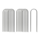 AAGUT 12-Inch Round Top Galvanized Garden Stake for Drip Irrigation