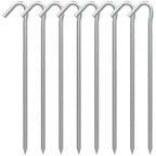 AAGUT 9-Inch Heavy-Duty Galvanized Tent Stake with T-Hook