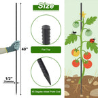 Close-up showing the full 40-inch (over 3 feet) length of the AAGUT heavy-duty rebar stake