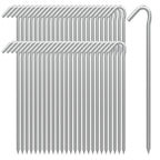 AAGUT 9-Inch Heavy-Duty Galvanized Tent Stake with T-Hook