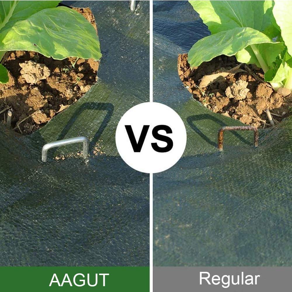 AAGUT 12-Inch 8-Gauge HEAVY DUTY Landscape Staples | Commercial-Grade Anchors for Fabric & Hardscape