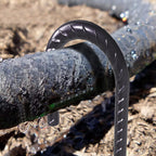 AAGUT 24-Inch Extra-Long Heavy-Duty J-Hook Rebar Stake with Black Coating