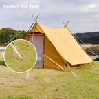 AAGUT 9-Inch Heavy-Duty Galvanized Tent Stake with T-Hook