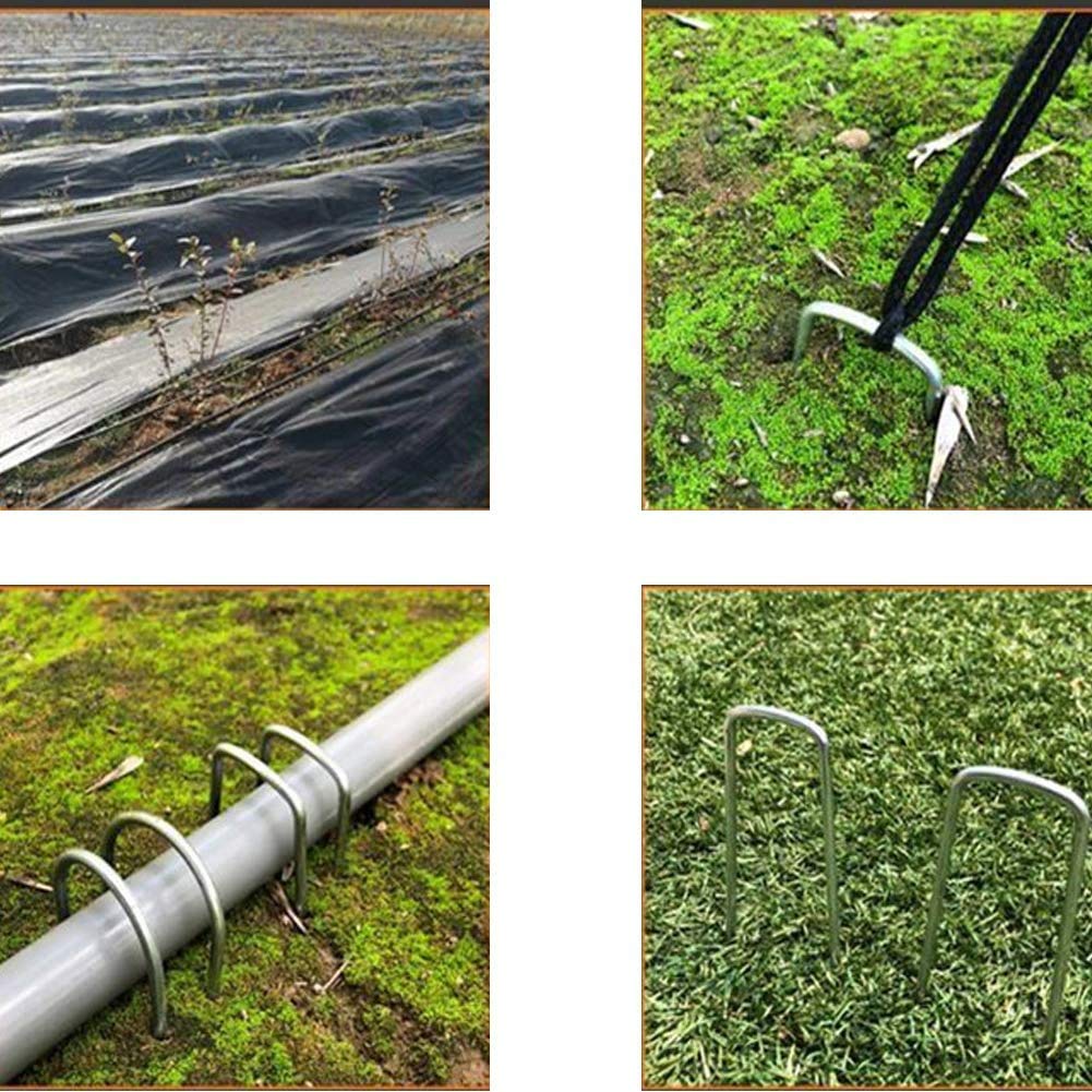 Close-up showing the thick 4mm steel construction and hot-dip galvanized coating on a heavy-duty staple