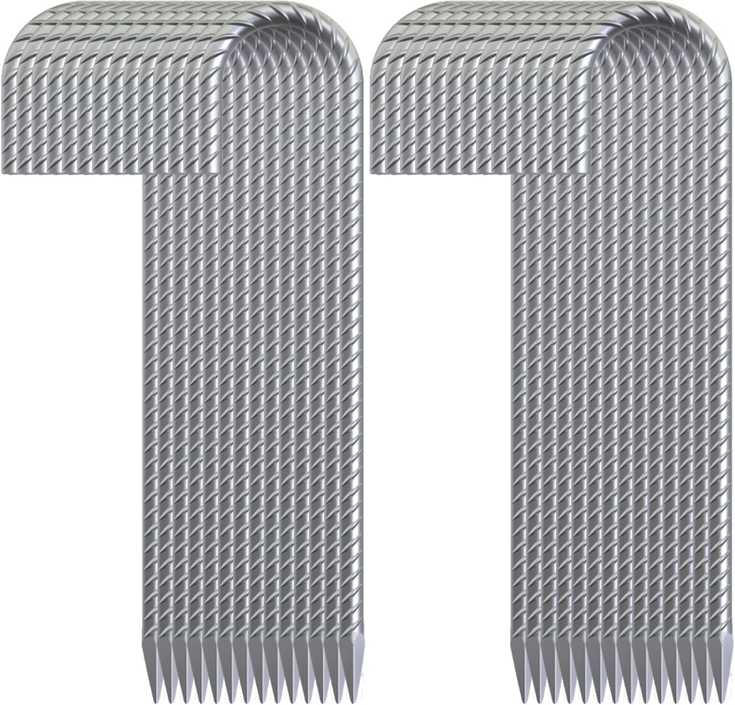28 Pack 16" Galvanized Rebar Stakes Heavy Duty J Hook Ground Anchors, Curved Steel Tent Stakes Anti Rust Steel Ground Stakes