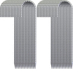 28 Pack 16" Galvanized Rebar Stakes Heavy Duty J Hook Ground Anchors, Curved Steel Tent Stakes Anti Rust Steel Ground Stakes