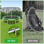 8-Pack Trampoline Wind Stakes 16 Inch U Shaped Rebar Ground Stakes Galvanized Ground Anchors for Trampoline Security