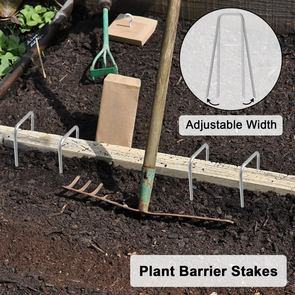 AAGUT 6-Inch Hot-Dip Galvanized Heavy-Duty Landscape Staples