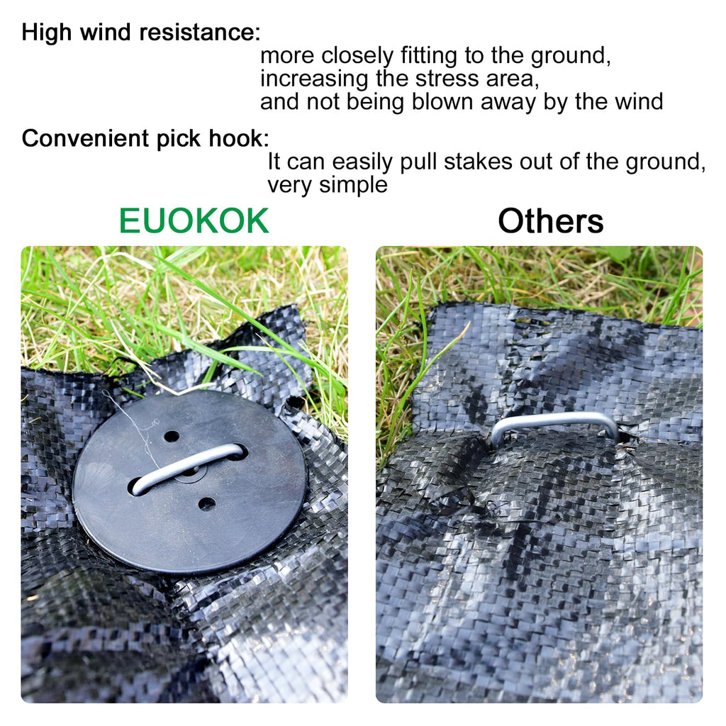 6 Inch Galvanized Landscape Pins - Heavy Duty U-Shaped Turf Nails for Securing Sod Fabric & Decorations