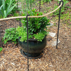 16‘’/24‘/30’’/36''/48'' Rebar Spikes with Loop, 1/2" - 6-Pack Black Steel Stakes for Tree Support, Tent Anchors & Garden Fence