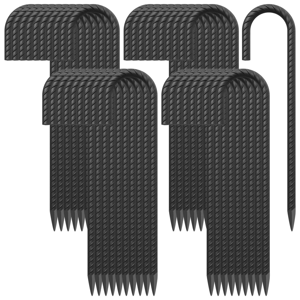Maximum Security Ground Anchors:  16" J-Hook Rebar Stakes for Unshakable Fence, Canopy & Trampoline Setup