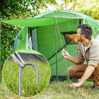 AAGUT 12-Inch J-Hook Rebar Stake, 3/8" Galvanized Heavy-Duty Ground Anchor