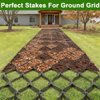 AAGUT 12-Inch Black J-Hook Rebar Stakes, heavy duty ground anchors with rust-resistant coating