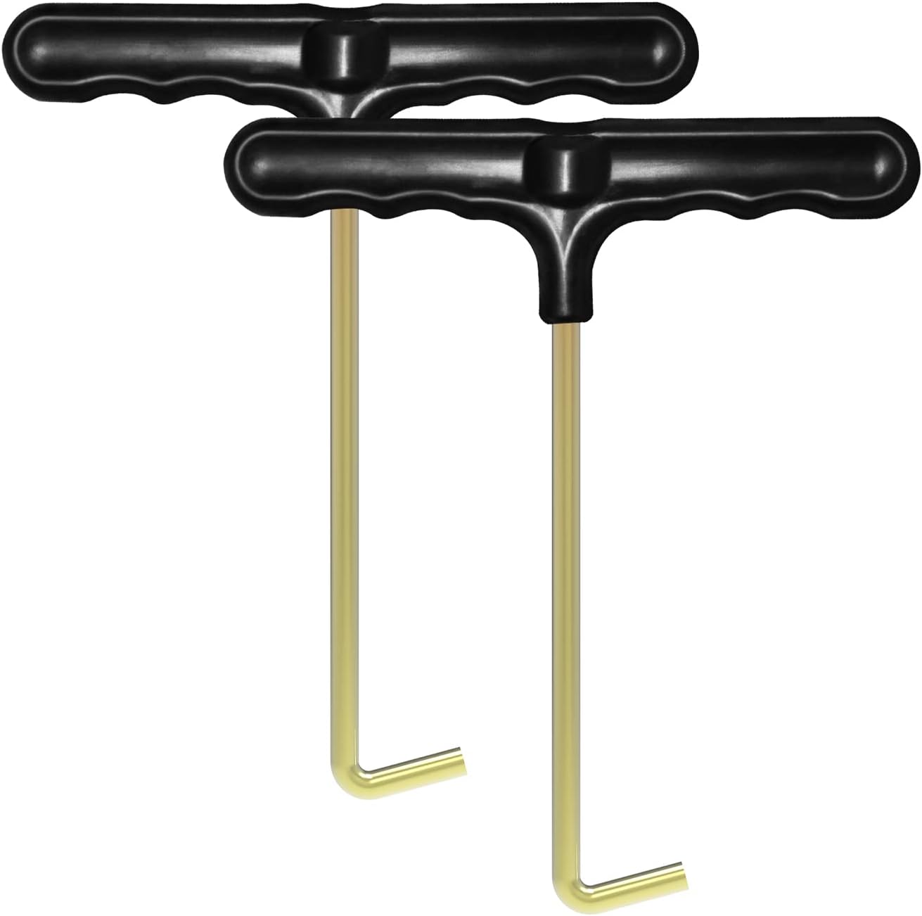 Heavy-duty T-hook spring pullers (2-pack): essential for safe and easy trampoline spring replacement and assembly