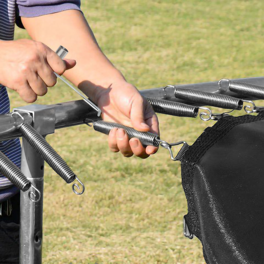 Heavy-duty T-hook spring puller: essential tool for safe and efficient trampoline spring replacement and assembly